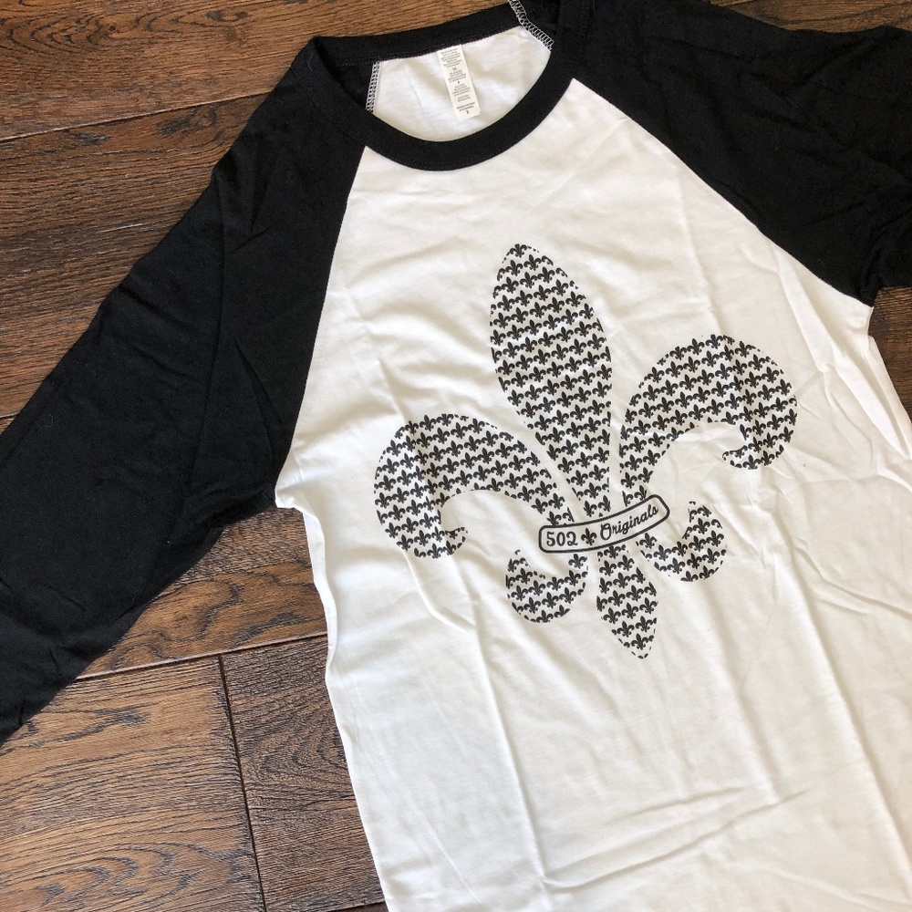 Fleur de Lis Baseball Tee